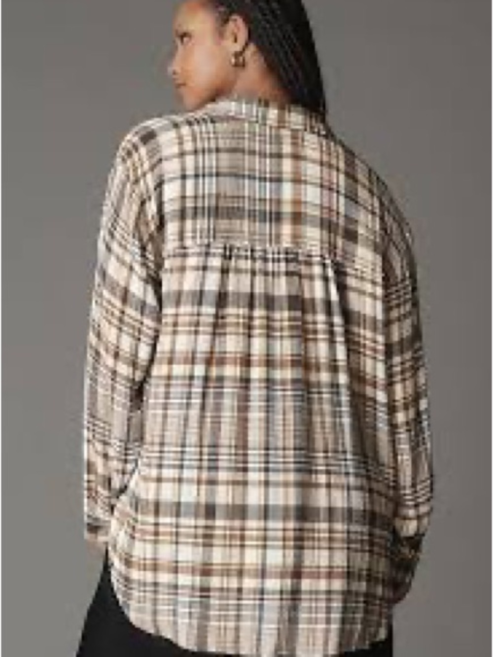 Anthropologie Pilcro The Hadley Relaxed Button Down Plaid Shirt S - Picture 1 of 10